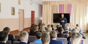 Профилактическая беседа "Подросток и закон" с инспектором ИДН Борисовского РУВД