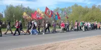 Пасхальный общеепархиальный крестный ход  встретили в  Житьковской школе